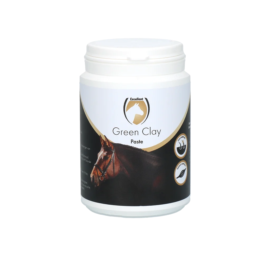 Pastă de Argilă Verde Gata de Utilizare pentru Piele, 250 g – Excellent Horse Green Clay Paste - imagine 1