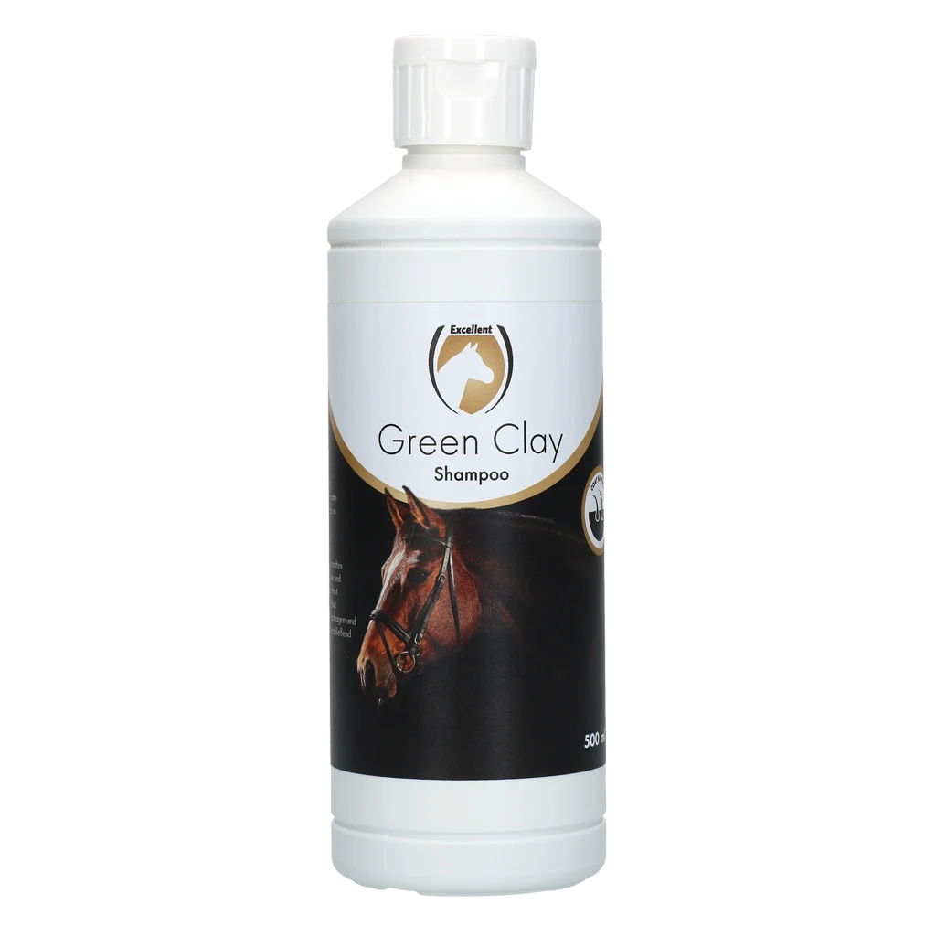 Șampon pentru cai cu argilă verde, 500 ml – Excellent Horse Green Clay Shampoo - imagine 1