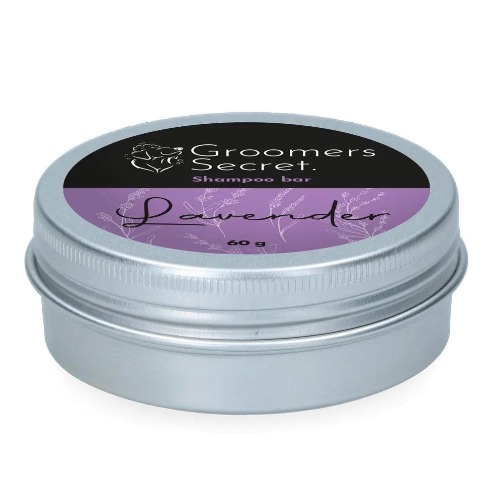 Șampon solid cu balsam și parfum de lavandă, 60 g – Groomers Secret Shampoo Bar Lavendel - imagine 2