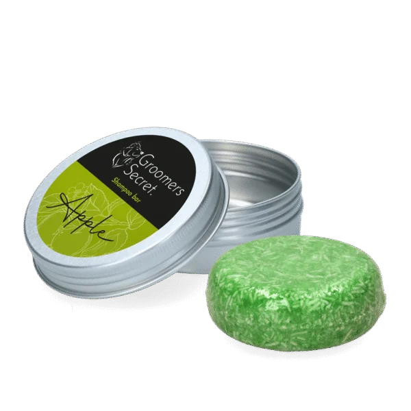 Șampon solid cu balsam și parfum de măr, 60 g – Groomers Secret Shampoo Bar Appel