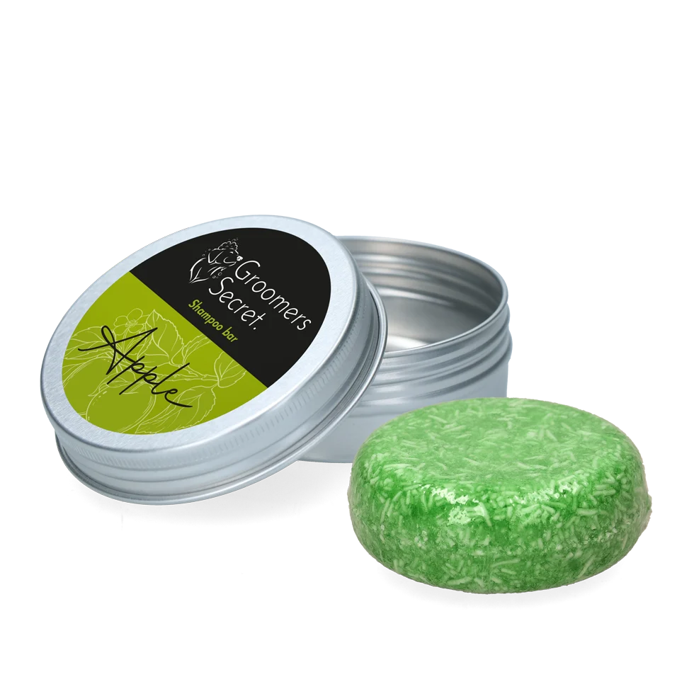 Șampon solid cu balsam și parfum de măr, 60 g – Groomers Secret Shampoo Bar Appel - imagine 1