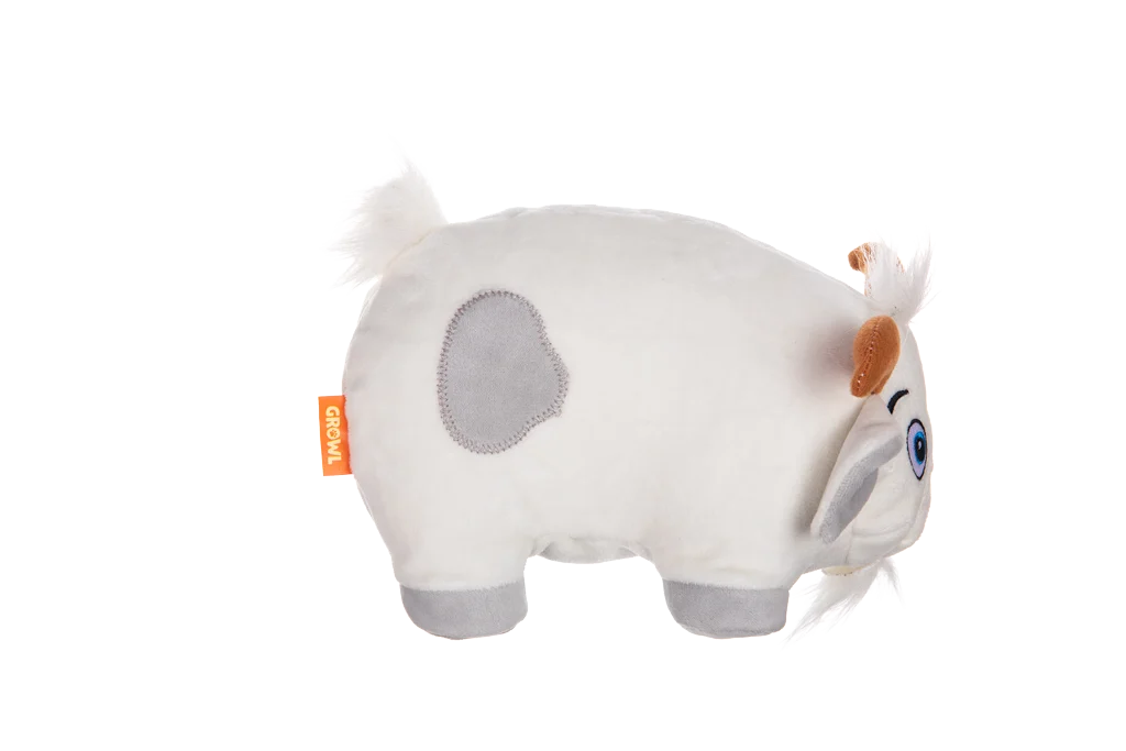 Jucărie de pluș pentru câini cu chițăitoare mare – Growl Trofflers Bleaty, capra - imagine 2