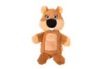Jucărie de pluș pentru câini, castor, cu zonă cu chițăitoare și chițăitor – Growl Belly Boomerz Benny castorul - imagine 2