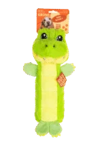 Jucărie de pluș pentru câini cu panou care chițăie și chițăitor – Growl Belly Busters Gary crocodilul