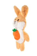 Jucărie de pluș pentru câini cu 2 chițăitoare și jucărie ascunsă – Growl Snackerz Bentley the Rabbit - imagine 3