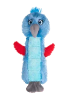 Jucărie de pluș pentru câini cu jucărie care piuie și chițăitoare – Growl Belly Burdz Percy, papagalul - imagine 2