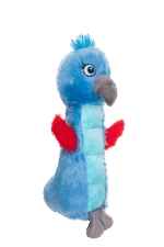 Jucărie de pluș pentru câini cu jucărie care piuie și chițăitoare – Growl Belly Burdz Percy, papagalul - imagine 3