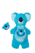 Jucărie de pluș pentru câini cu chițăitoare și 2 jucării ascunse – Growl Sidekicks Koala Joey - imagine 2