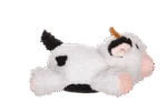 Jucărie de pluș pentru câini din pluș sherpa, cu chițăitoare mare – Growl Fuzzaroos Coco văcuța - imagine 2