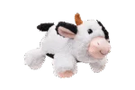 Jucărie de pluș pentru câini din pluș sherpa, cu chițăitoare mare – Growl Fuzzaroos Coco văcuța - imagine 3