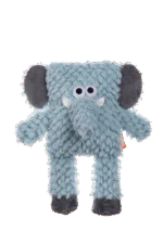 Jucărie de pluș pentru câini cu formă de cub și chițăitoare – Growl Block Heads Trunky, elefantul - imagine 2