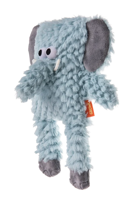 Jucărie de pluș pentru câini cu formă de cub și chițăitoare – Growl Block Heads Trunky, elefantul - imagine 3