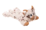 Jucărie de pluș pentru câini, cu 5 chițăitori și hârtie foșnitoare – Growl Cuddlerz Nibblers Capra - imagine 3