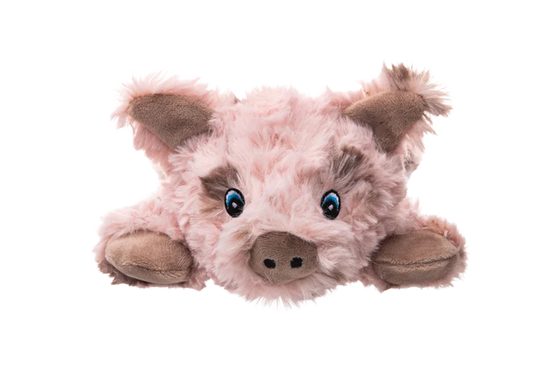 Jucărie de pluș pentru câini, cu 5 chițăitoare și hârtie foșnitoare – Growl Cuddlerz Snorters porcușorul - imagine 2