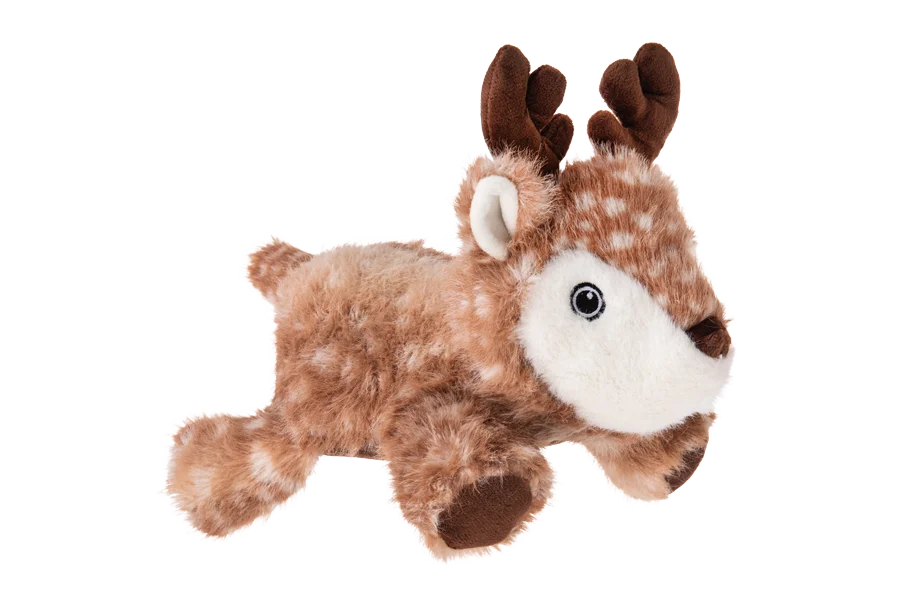 Jucărie de pluș pentru câini cu cusături rezistente – Growl Snugglez Daisy cerboaica - imagine 3