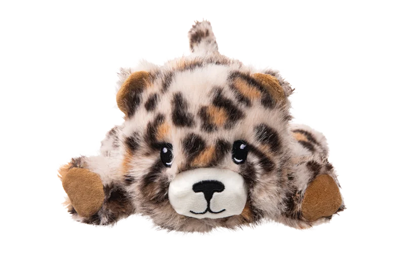 Jucărie de pluș pentru câini cu cusături rezistente – Growl Snugglez Larry, leopardul - imagine 2