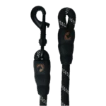 Frânghie pentru căpăstru cu detalii reflectorizante, neagră, 2 m – Excellent Exclusive Reflective - imagine 3