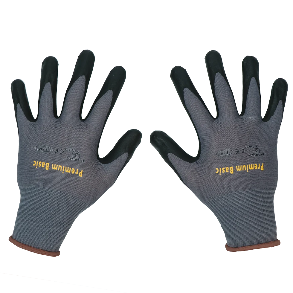 Mănuși de lucru cu strat de spumă de nitril, mărimea S (7) – Keron Premium Basic - imagine 1