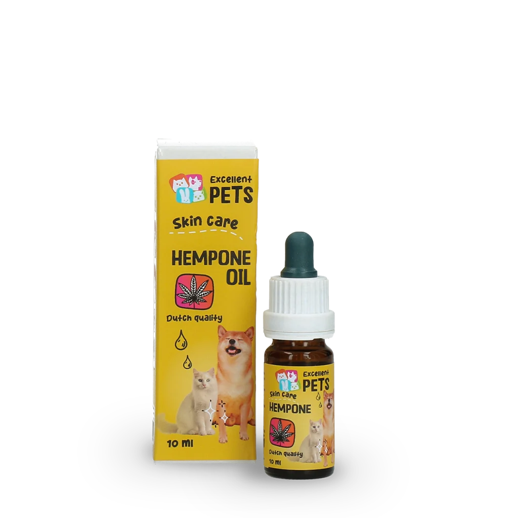 Ulei pentru îngrijirea pielii câinilor, cu ulei din semințe de cânepă, 10 ml – Excellent Pets HempOne Oil - imagine 1