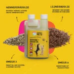 Amestec de uleiuri pentru câini și pisici, cu ulei din semințe de cânepă, 250 ml – Excellent Pets HempOne + Omega Oil - imagine 5