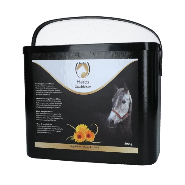 Gălbenele pentru cai, pentru susținerea digestiei, 500 g – Excellent Horse Herbs Goudsbloem