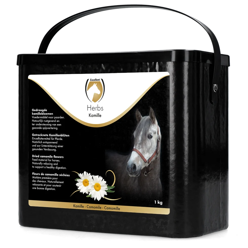 Mușețel pentru cai, pentru relaxare, 1 kg – Excellent Horse Herbs Kamille - imagine 1
