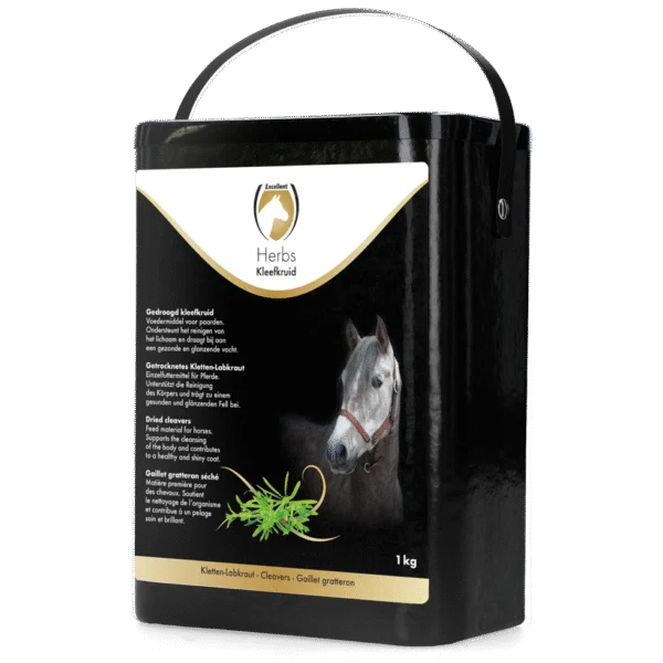 Turiță lipicioasă pentru cai, pentru o blană lucioasă, 1 kg – Excellent Horse Herbs Kleefkruid