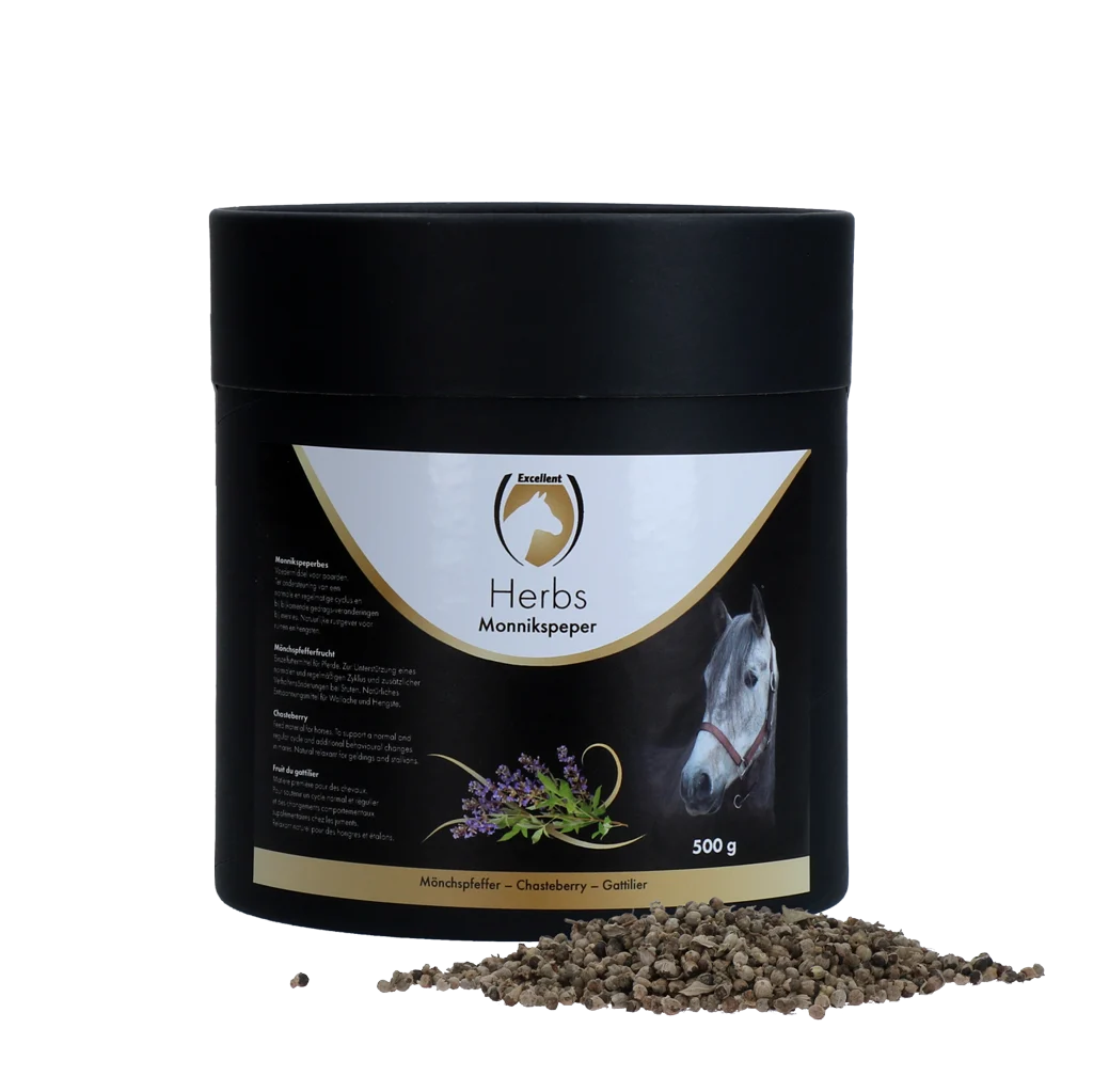 Vitex pentru cai, pentru susținerea ciclului normal, 500 g – Excellent Horse Herbs Vitex - imagine 1