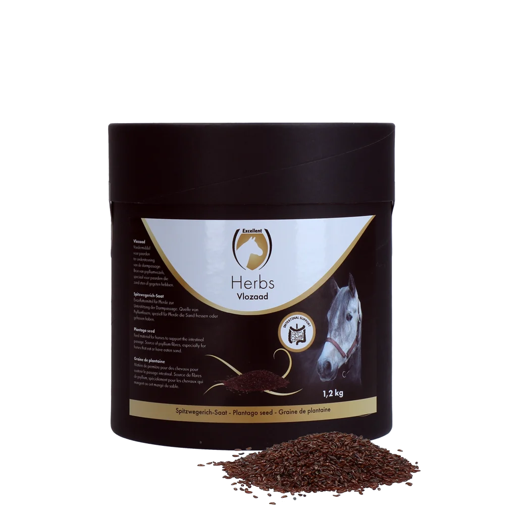 Semințe de psyllium pentru cai, 1,2 kg – Excellent Horse Herbs Vlozaad - imagine 1