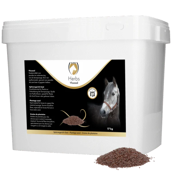 Semințe de psyllium pentru cai, cu fibre de psyllium, 17 kg – Excellent Horse Herbs Psyllium
