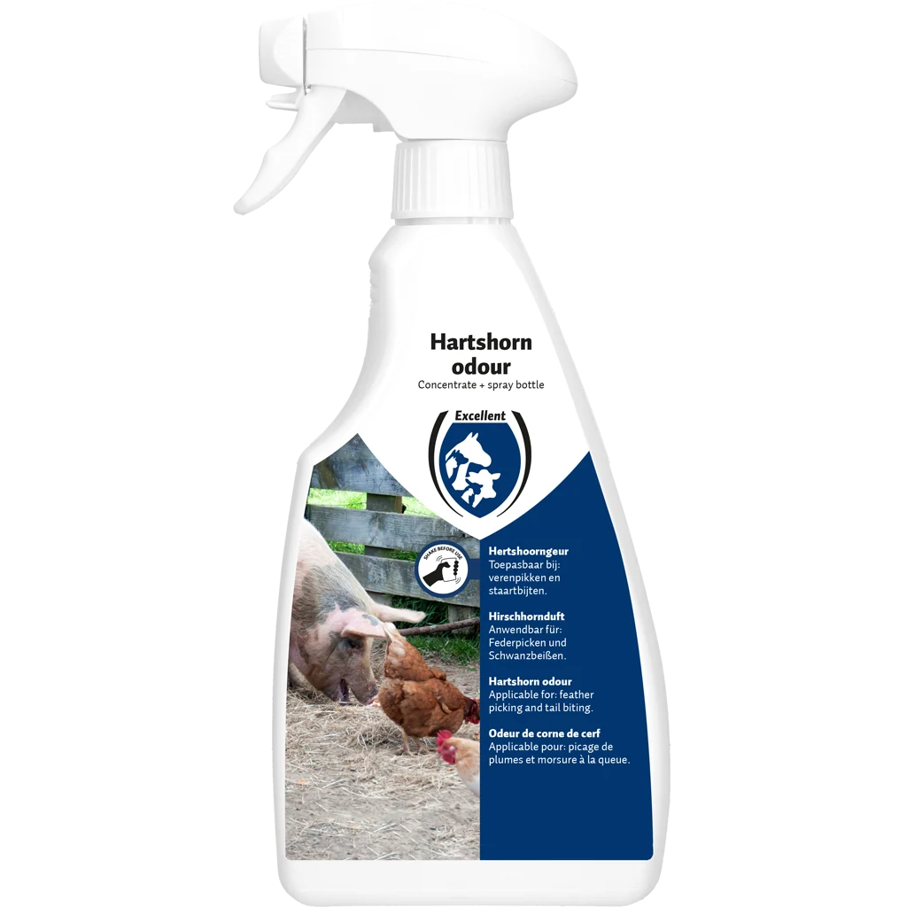 Spray cu miros de corn de cerb pentru ciugulirea penelor, mușcarea cozii și lupte – Excellent - imagine 1