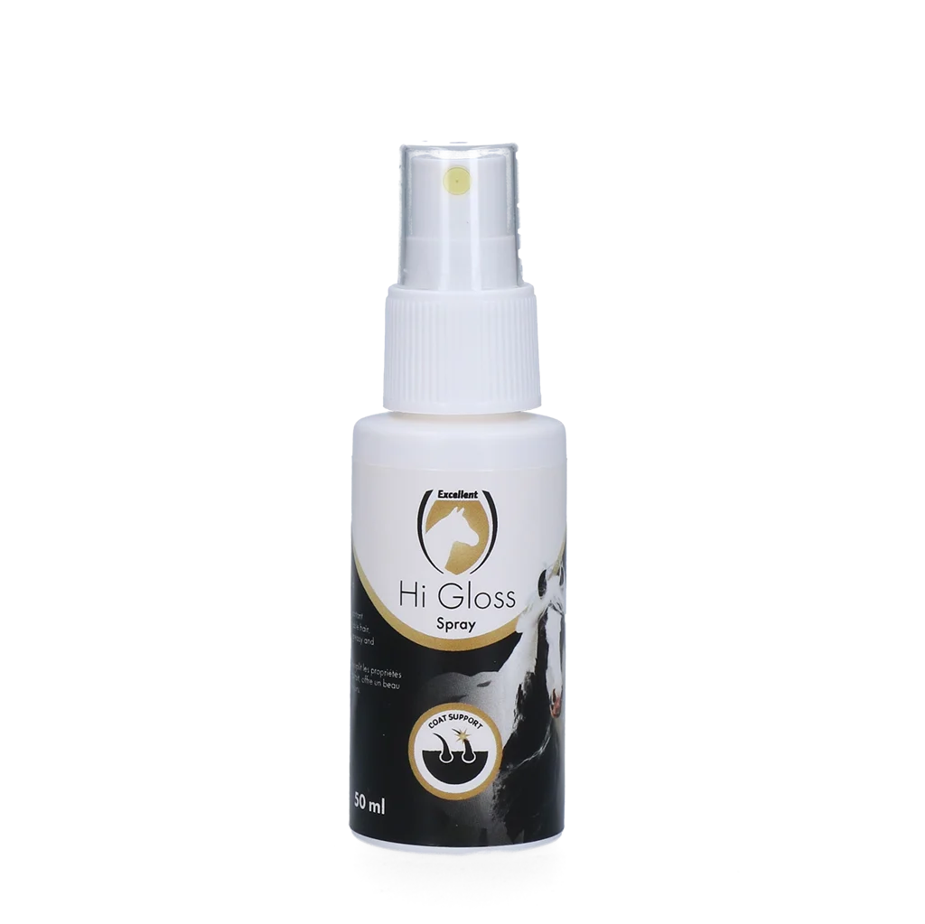 HIGL00060.png Spray pentru strălucirea coamei și a cozii, descurcant, 50 ml – Excellent Horse Hi Gloss Spray - imagine 1