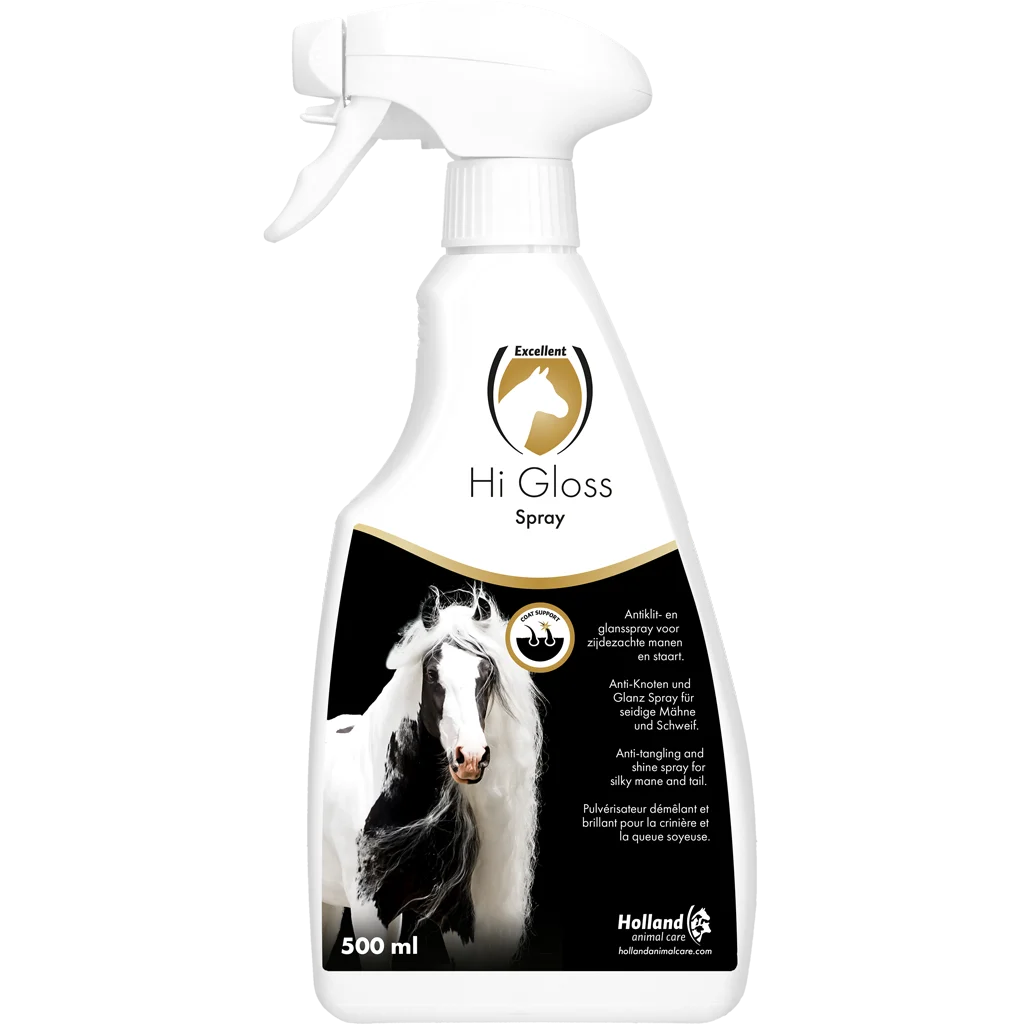 Spray pentru coamă și coadă, cu efect de descurcare, 500 ml – Excellent Horse Hi Gloss Spray - imagine 1