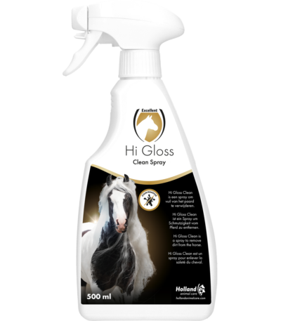 Șampon uscat pentru cai cu balsam, 500 ml – Excellent Horse Hi Gloss Clean Spray