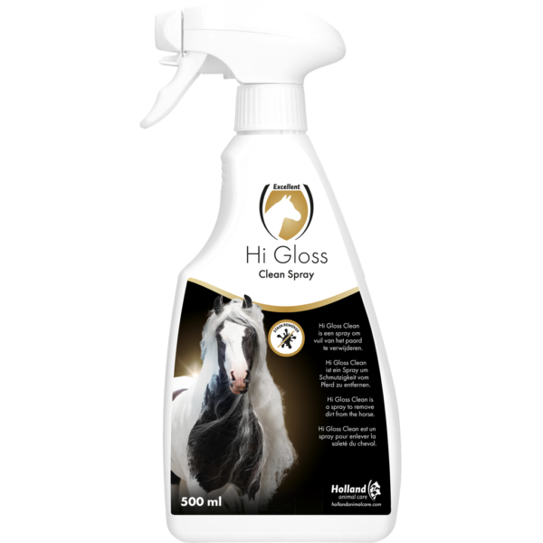 Șampon uscat pentru cai cu balsam, 500 ml – Excellent Horse Hi Gloss Clean Spray