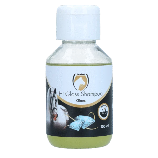 Șampon pentru cai pentru o blană strălucitoare, 100 ml – Excellent Horse Hi Gloss Shampoo Original