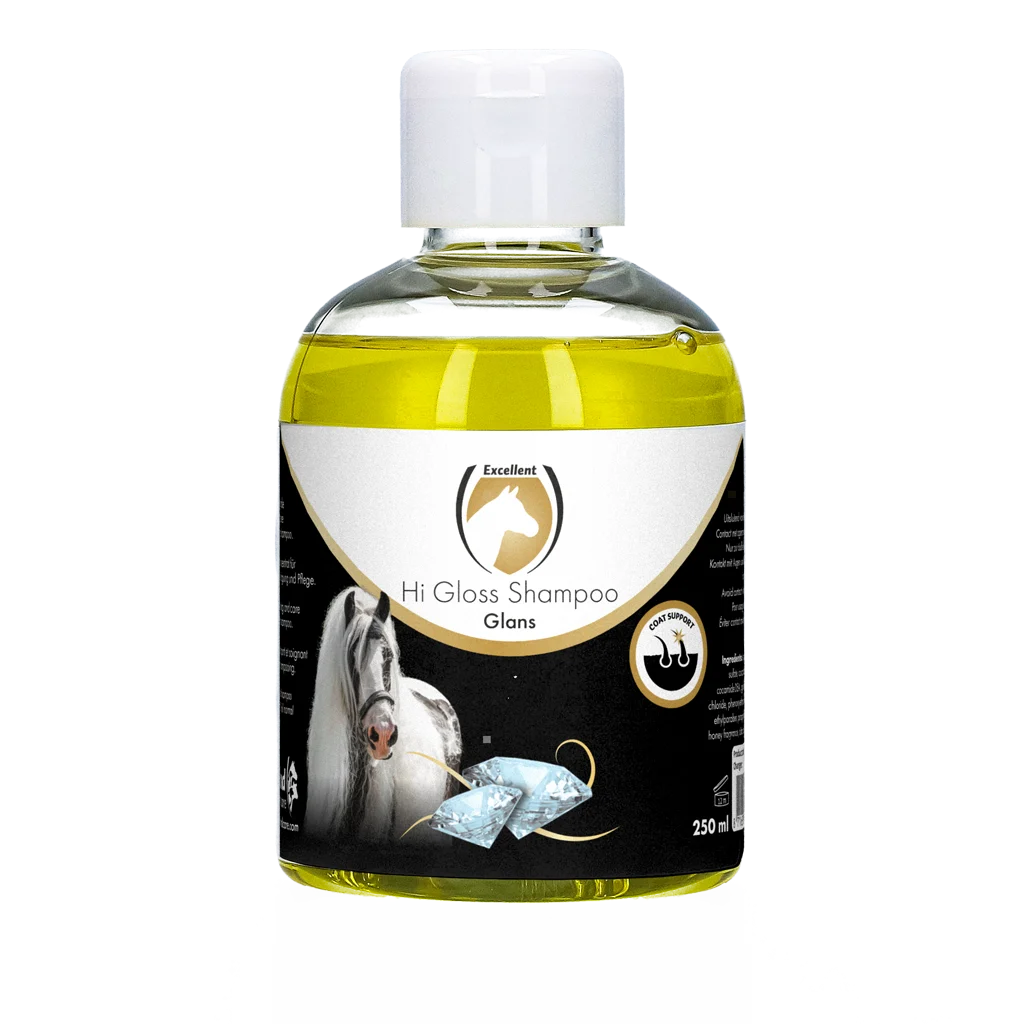 Șampon pentru cai pentru o blană lucioasă, 250 ml – Excellent Horse Hi Gloss Shampoo Original - imagine 1