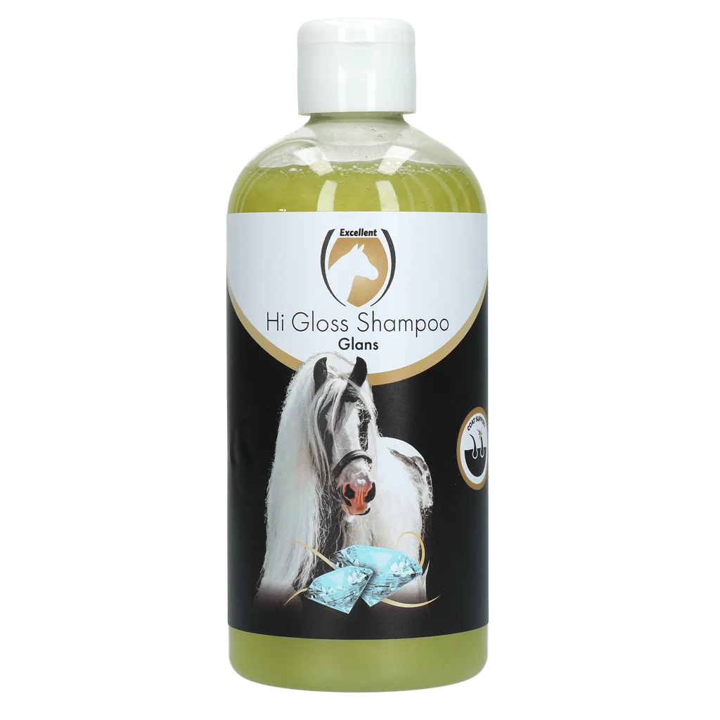 Șampon pentru cai, pentru o blană strălucitoare, 500 ml – Excellent Horse Hi Gloss Shampoo Original - imagine 1