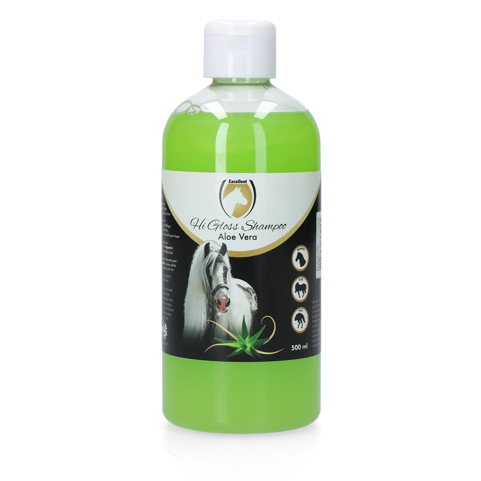 Șampon pentru cai, pentru strălucire, Aloe Vera, 500 ml – Excellent Horse Hi Gloss Shampoo - imagine 1