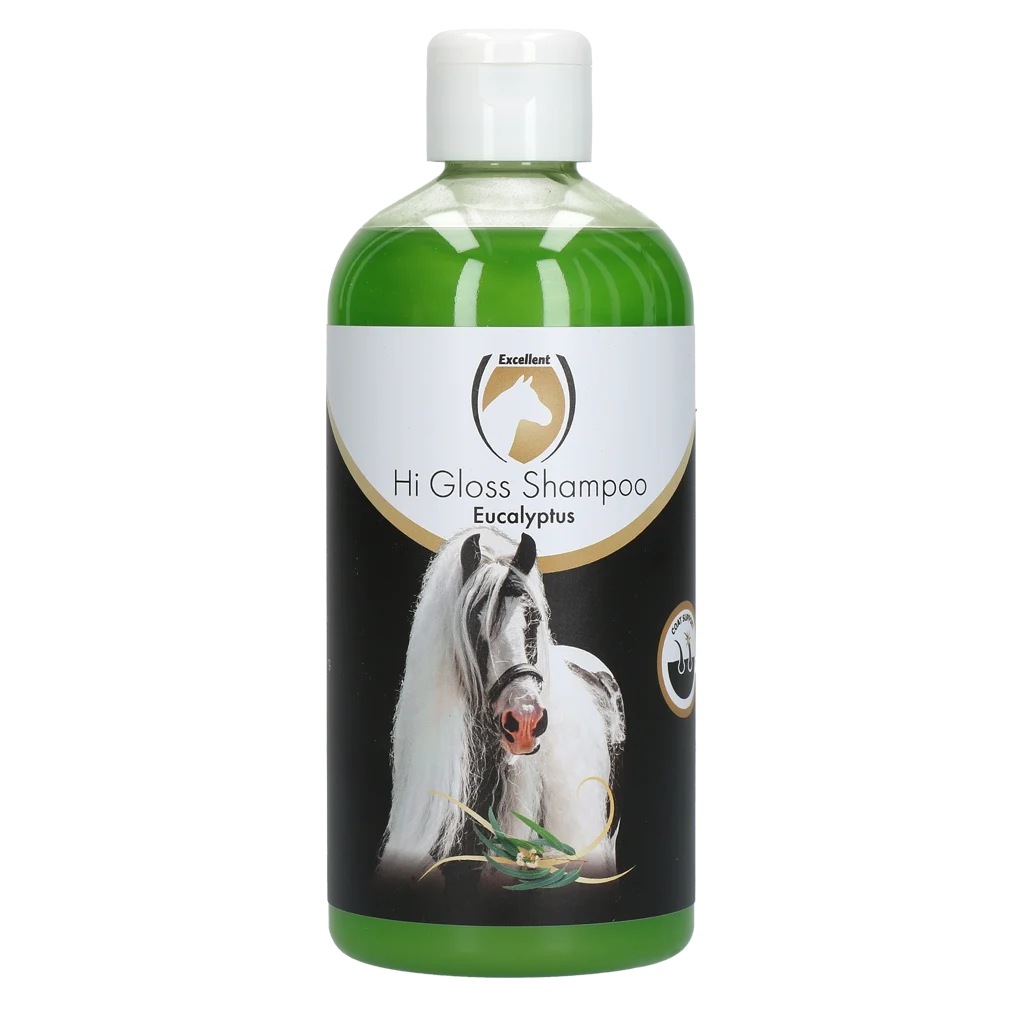 Șampon pentru cai, pentru o blană strălucitoare, 500 ml – Excellent Horse Hi Gloss Shampoo Eucalyptus - imagine 1