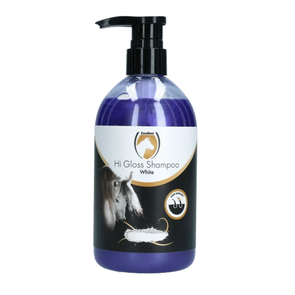 Șampon pentru cai, pentru culoarea și strălucirea blănii, 500 ml – Excellent Horse Hi Gloss Shampoo White