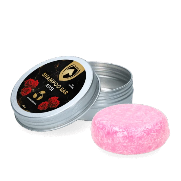 Șampon solid cu balsam pentru cai, Trandafiri, 60 g – Excellent Horse Hi Gloss Shampoo Bar