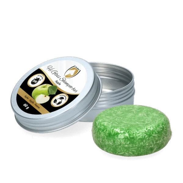 Șampon solid pentru cai cu balsam, măr, 60 g – Excellent Horse Hi Gloss Shampoo Bar