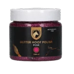 Lac roz cu sclipici pentru copite, 150 ml – Excellent Horse Hi Gloss Glitter Hoof Polish