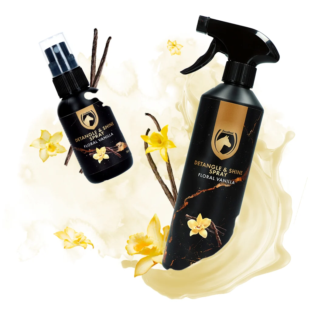 Spray pentru descurcarea coamei și cozii, 500 ml – Excellent Horse Detangle & Shine Spray Floral Vanilla - imagine 2