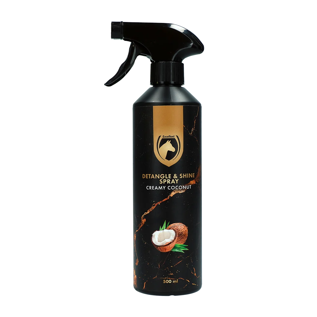 Spray pentru descurcarea coamei și a cozii, 500 ml – Excellent Horse Detangle & Shine Spray Creamy Coconut - imagine 1