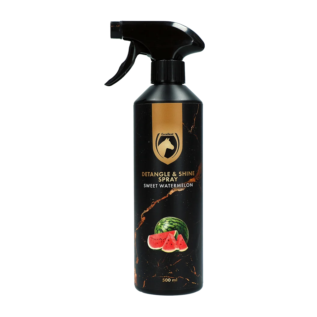 Spray pentru descurcarea coamei și a cozii, 500 ml – Excellent Horse Detangle & Shine Spray Sweet Watermelon - imagine 1