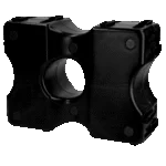 Blocuri cavaletti din plastic negre, 2 bucăți, 40 x 30 x 15 cm – Vplast Cavaletti - imagine 2