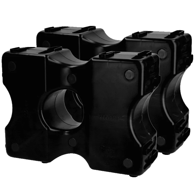 Blocuri cavaletti din plastic negre, 2 bucăți, 40 x 30 x 15 cm – Vplast Cavaletti