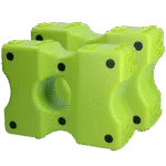 Blocuri cavaletti din plastic, verzi, 2 bucăți, 40 x 30 x 15 cm – Vplast Cavaletti